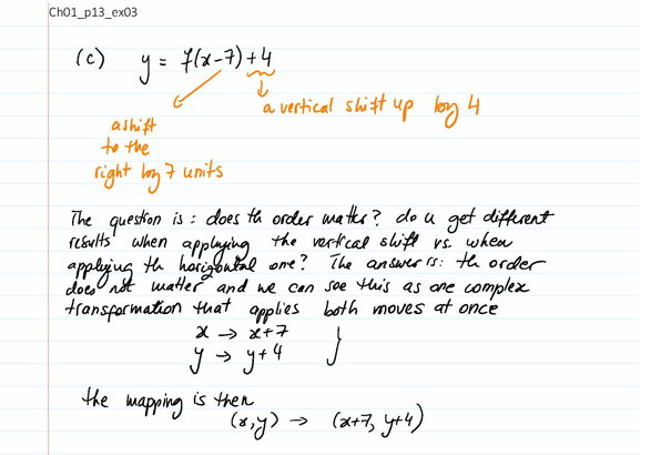 Describe, using mapping notation, how the graphs of the following functions can be obtained from the graph of y = f (x). 